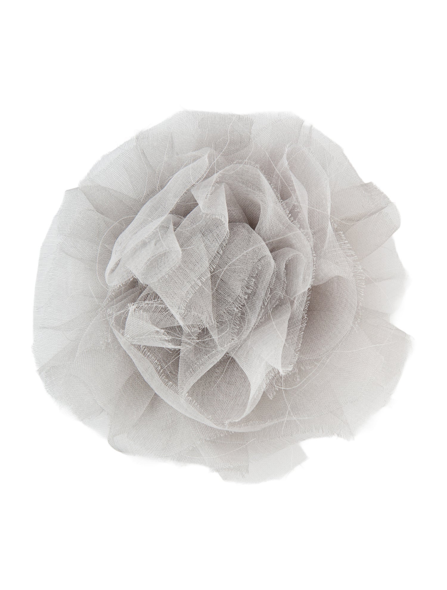 Chanel Vintage Tulle Camellia Brooch
