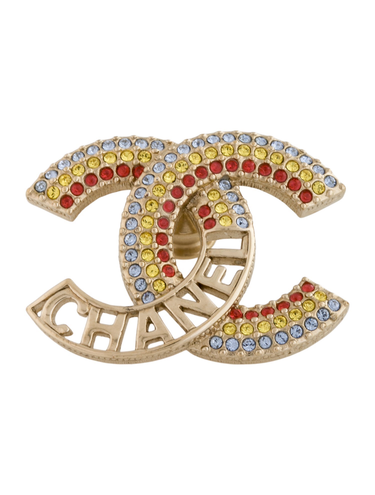 Chanel 2023 Strass CC Pin