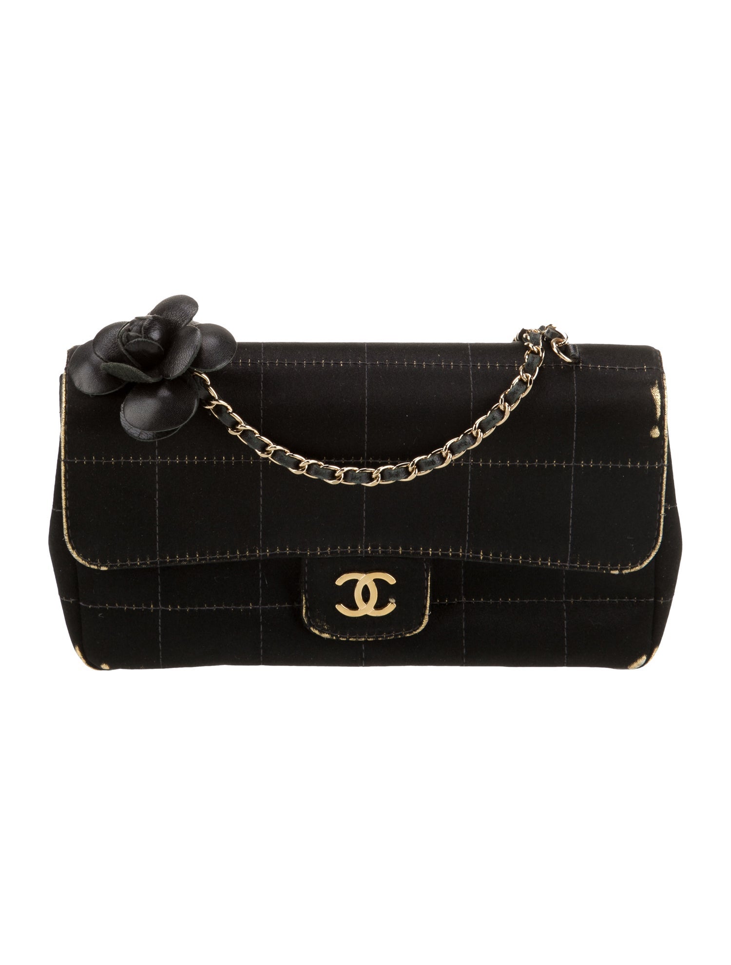 Chanel Extra Mini Square Quilt Camellia Flap Bag