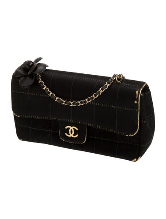 Chanel Extra Mini Square Quilt Camellia Flap Bag