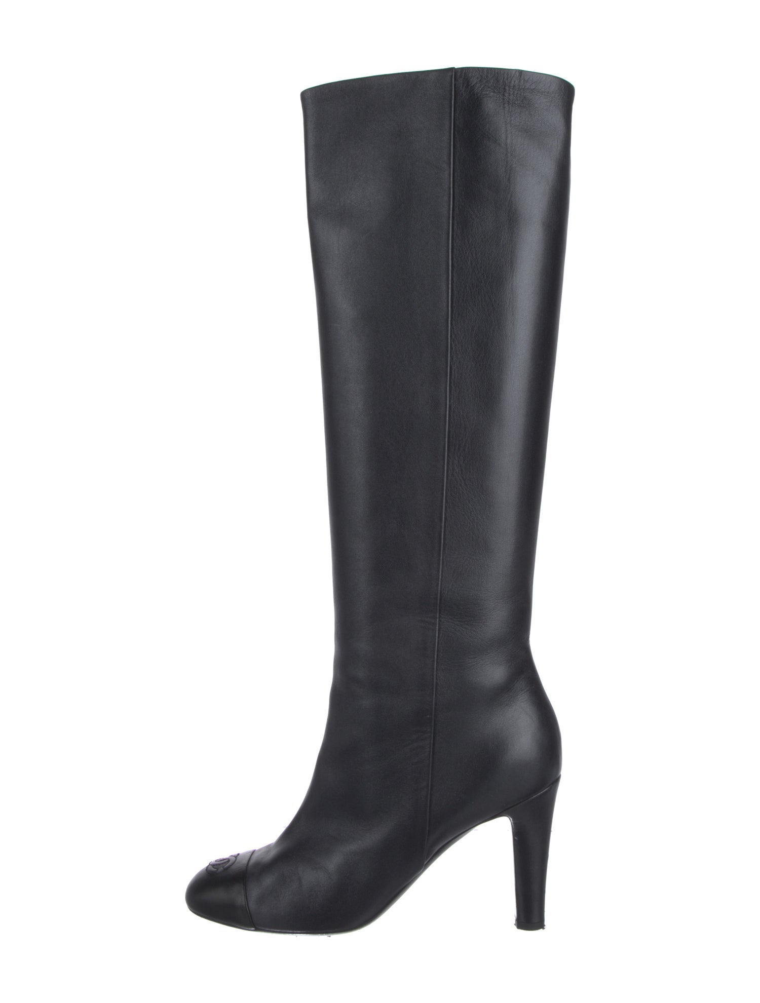 Chanel 2014 Interlocking CC Logo Boots