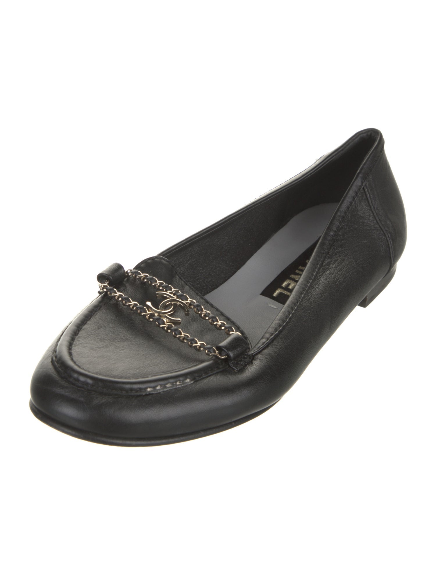 Chanel Vintage Interlocking CC Logo Loafers