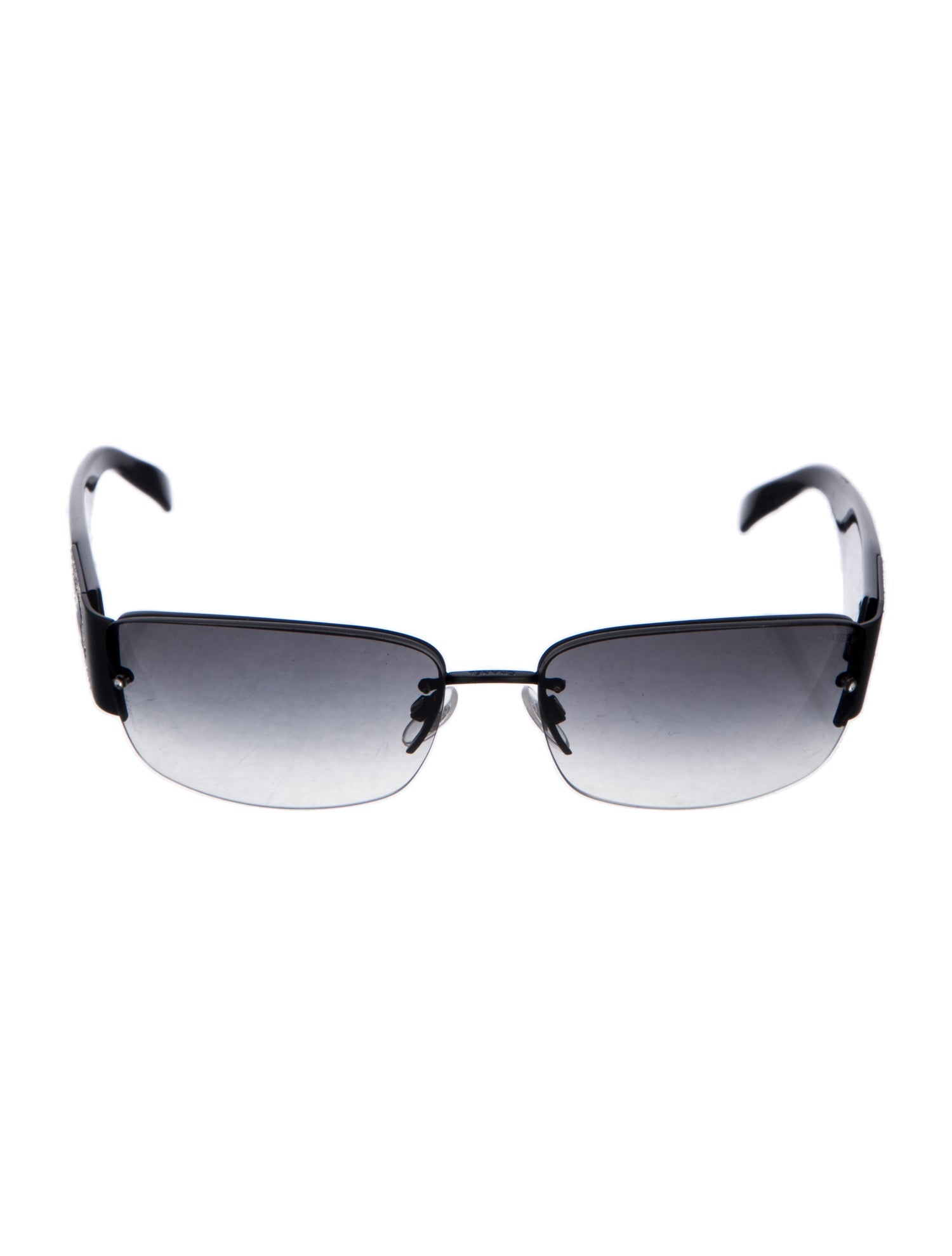 Chanel Interlocking CC Logo Shield Sunglasses