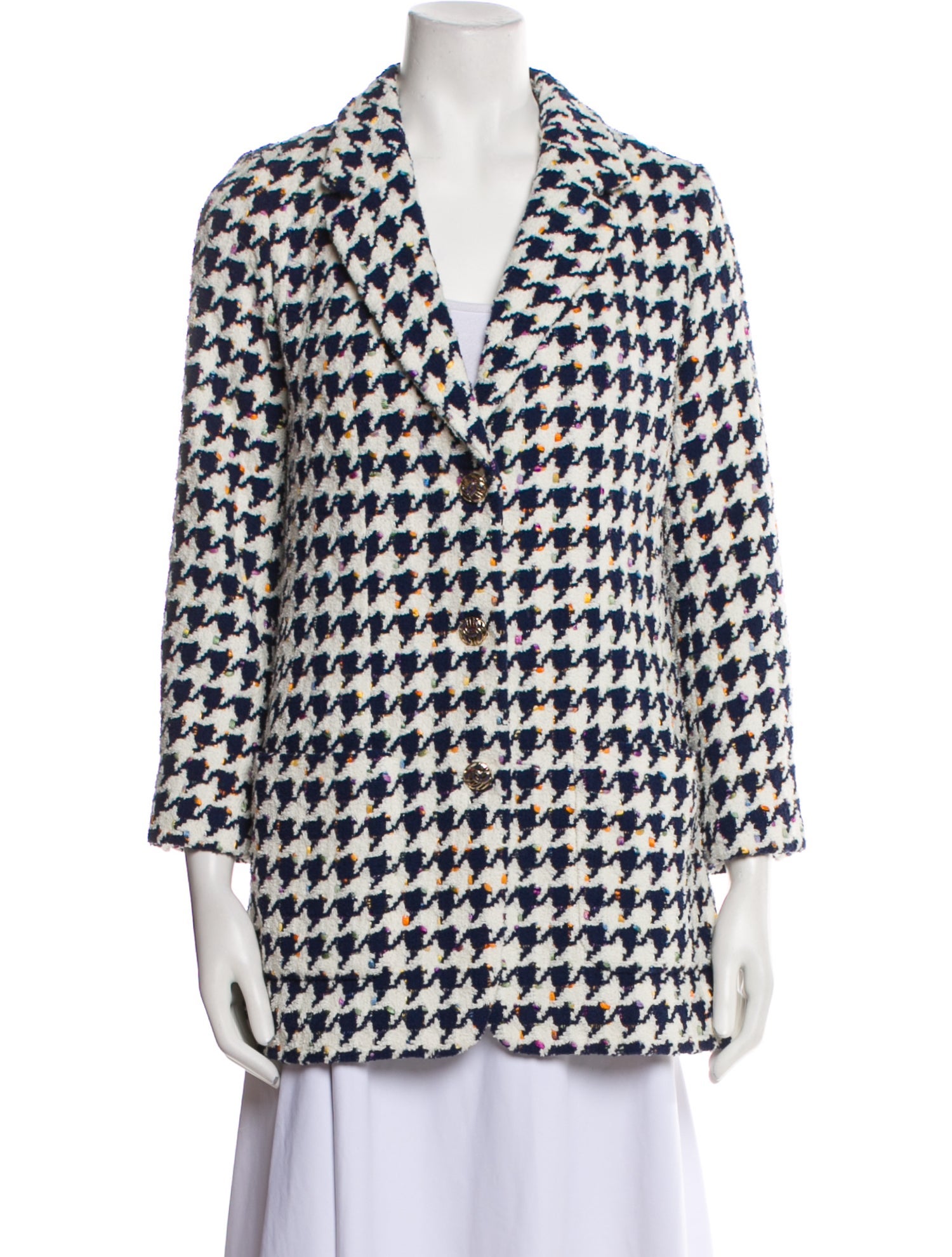Chanel 2021 Plaid Print Blazer