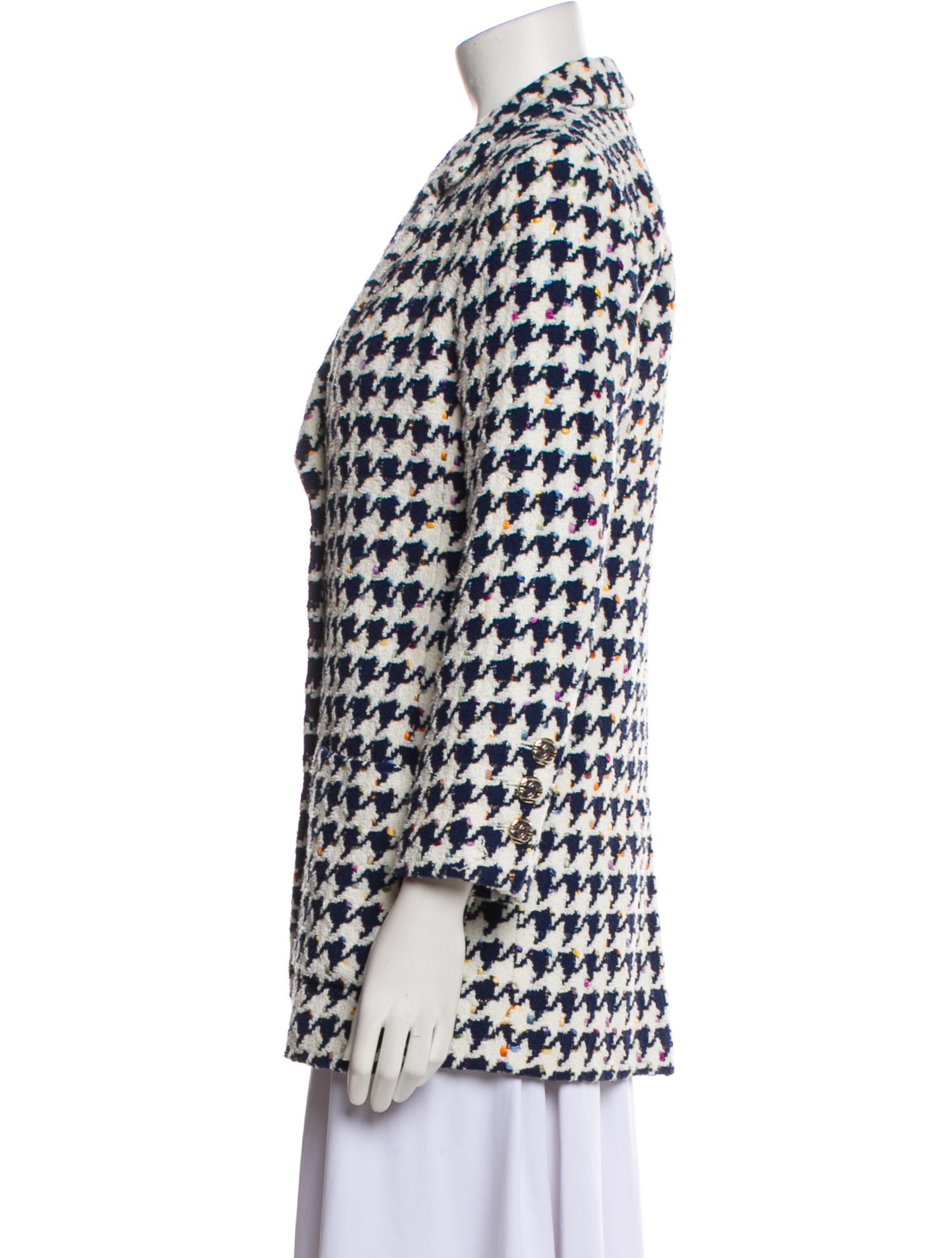 Chanel 2021 Plaid Print Blazer