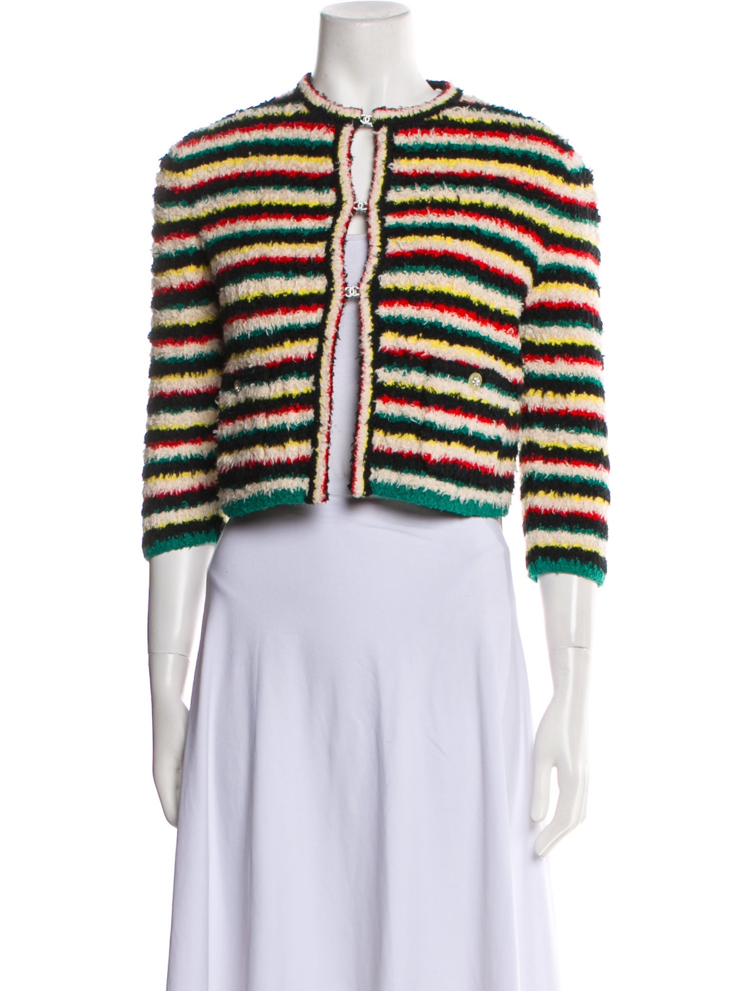 Chanel 2025 Striped Evening Jacket