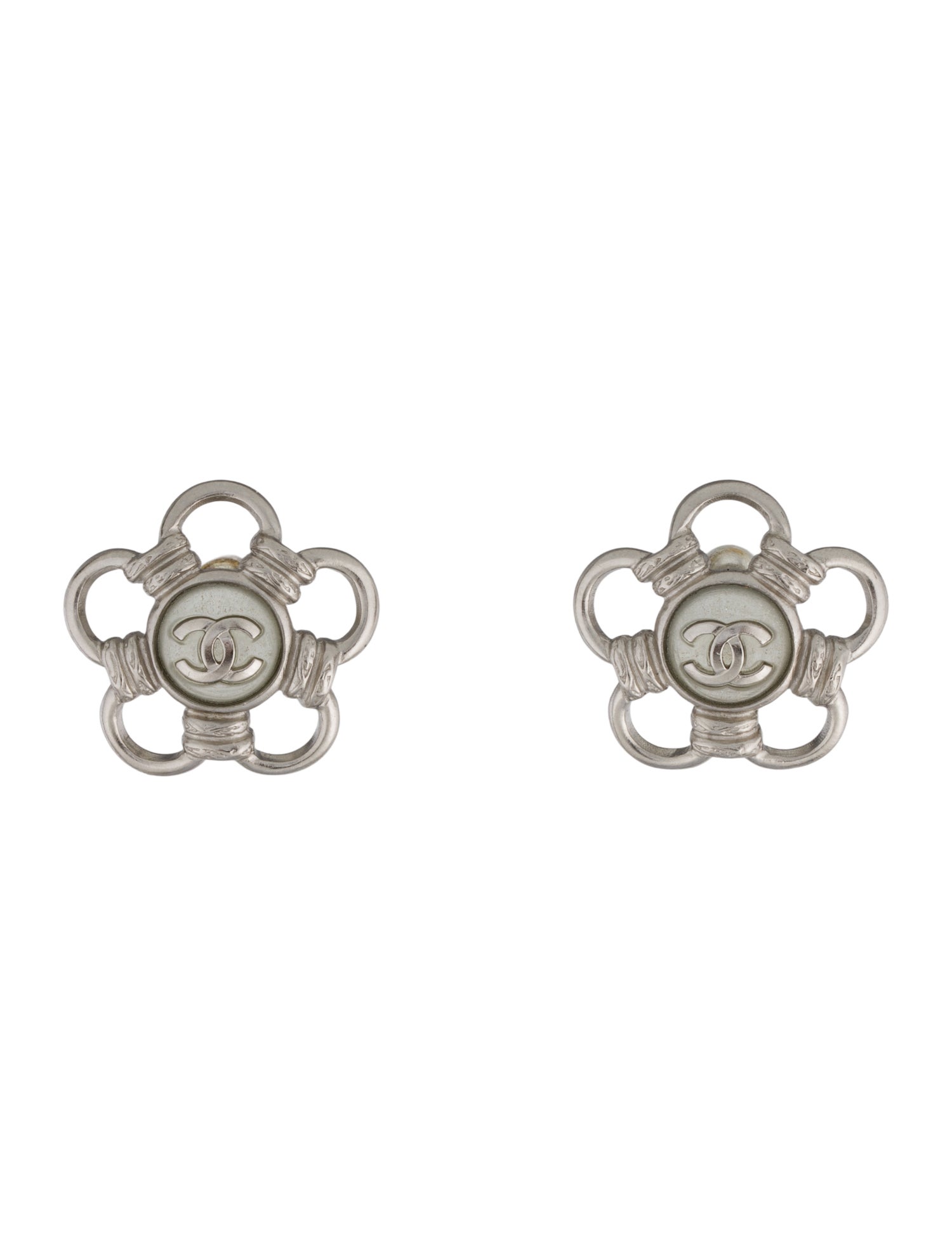 Chanel 2024 Resin CC Stud Earrings