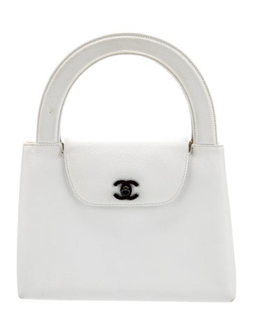 Chanel Handle Bags Mini Caviar Kelly Bag