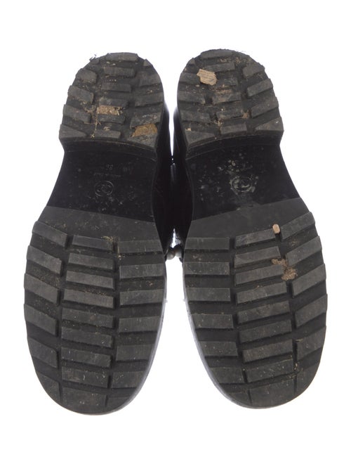 Chanel 2021 Interlocking CC Logo Combat Boots