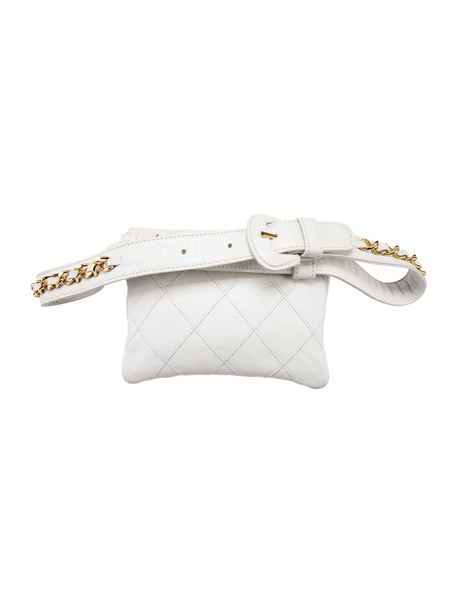 Chanel Quilted Chain-Link Waist Belt