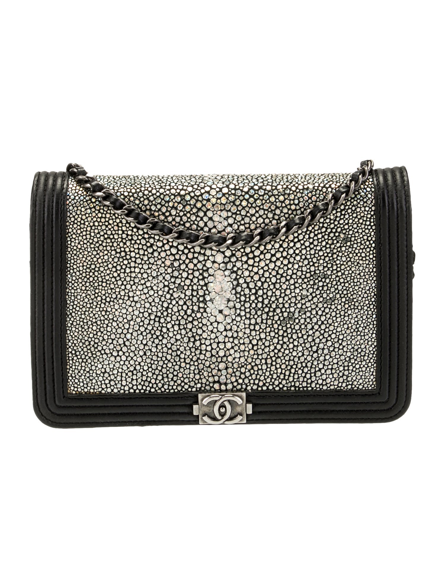 Chanel Galuchat Boy Wallet On Chain