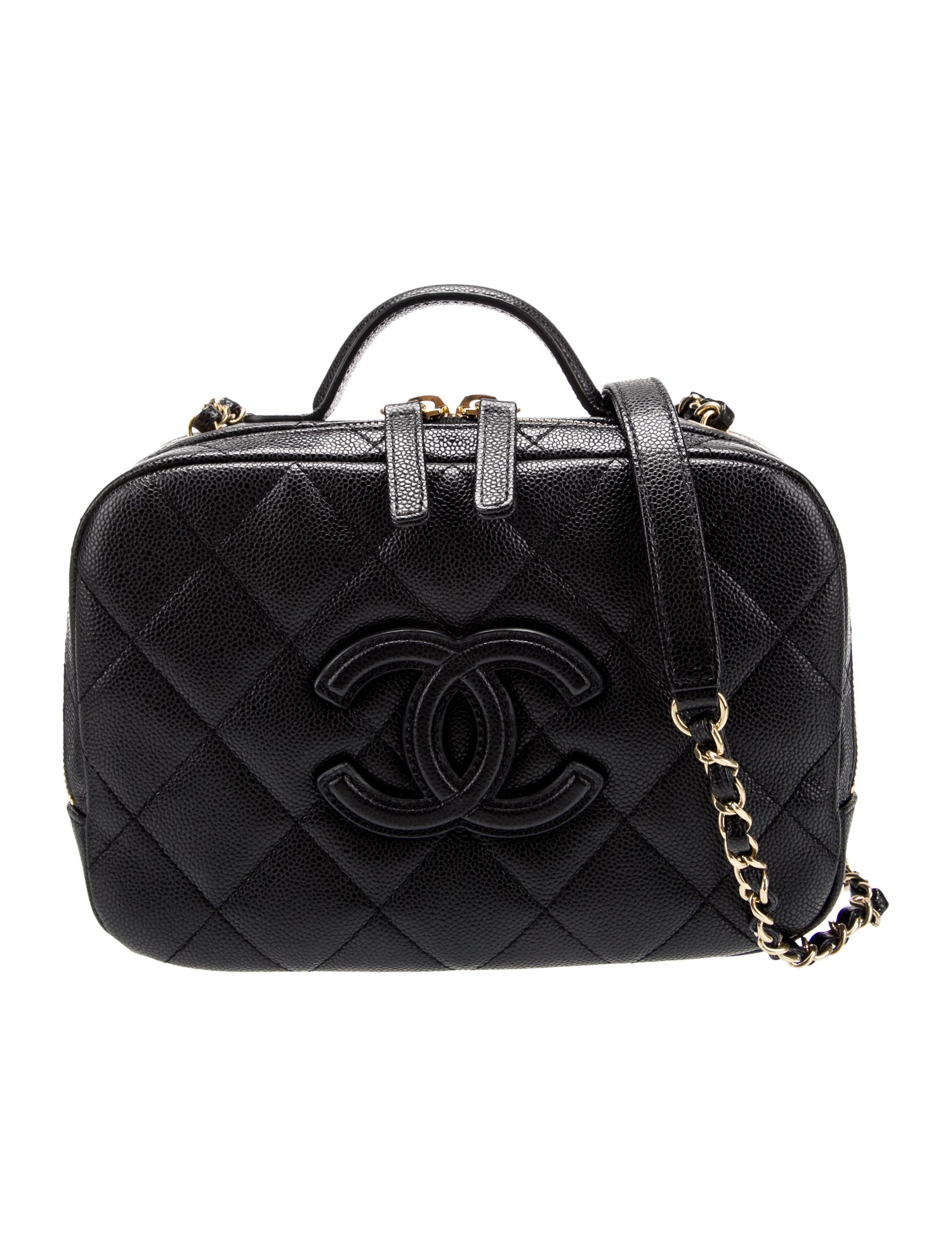 Chanel Small Quilted Top Handle Vanity Case