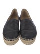Chanel Interlocking CC Logo Lambskin Espadrilles