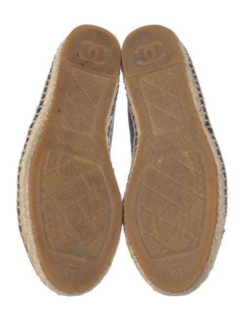 Chanel Interlocking CC Logo Lambskin Espadrilles