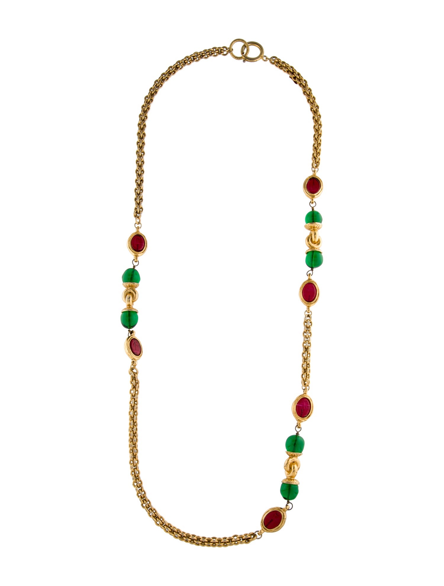 Chanel Vintage Gripoix Station Necklace
