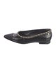 Chanel Interlocking CC Logo Leather Ballet Flats