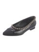 Chanel Interlocking CC Logo Leather Ballet Flats