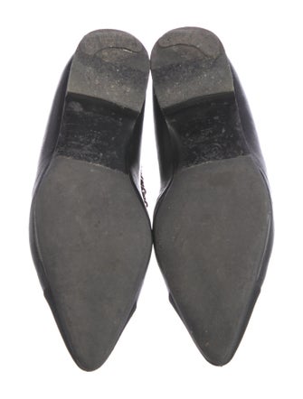 Chanel Interlocking CC Logo Leather Ballet Flats