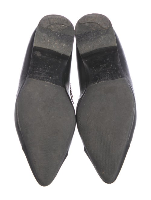 Chanel Interlocking CC Logo Leather Ballet Flats