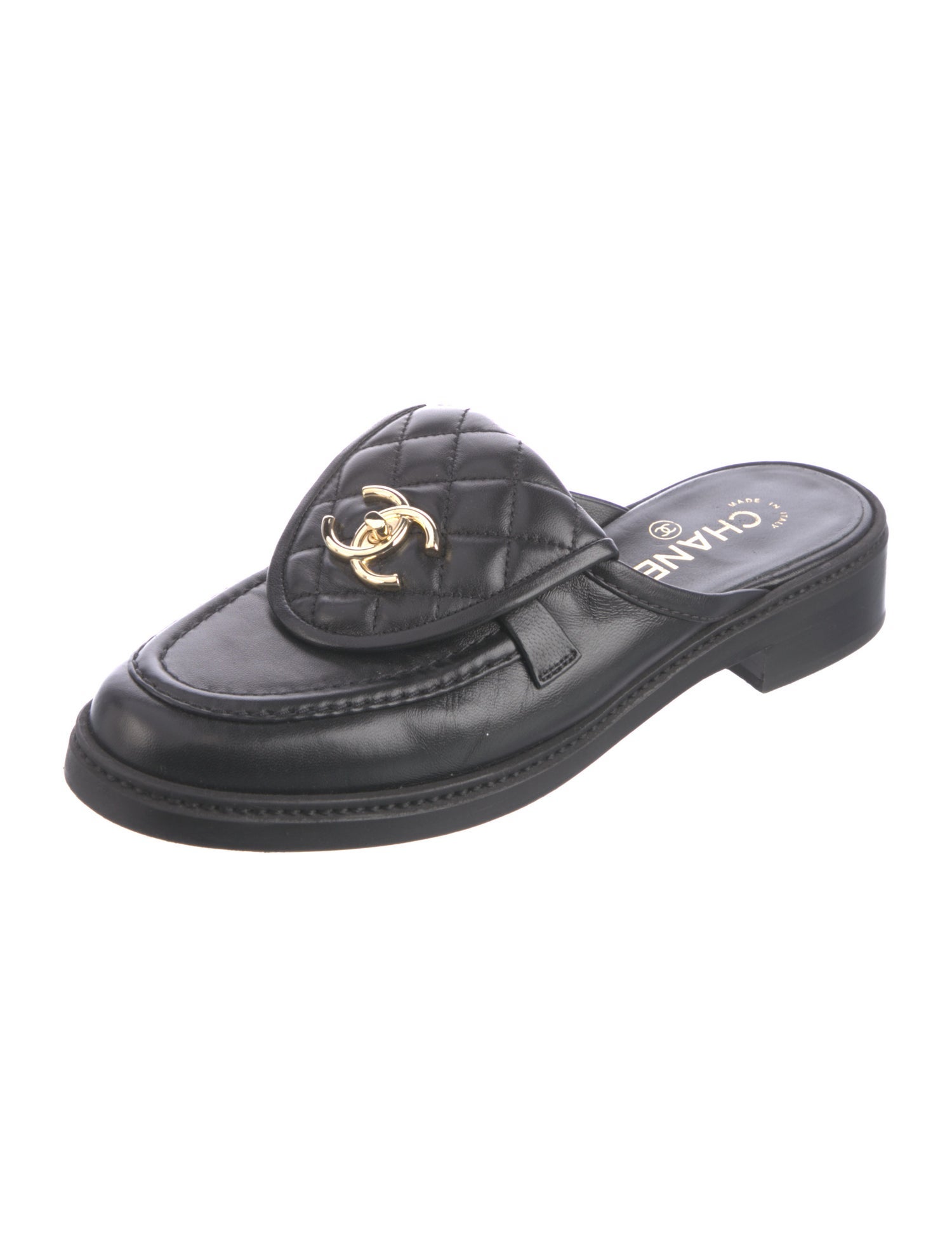 Chanel 2025 Interlocking CC Logo Mules