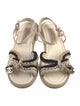 Chanel 2023 Interlocking CC Logo Slingback Sandals