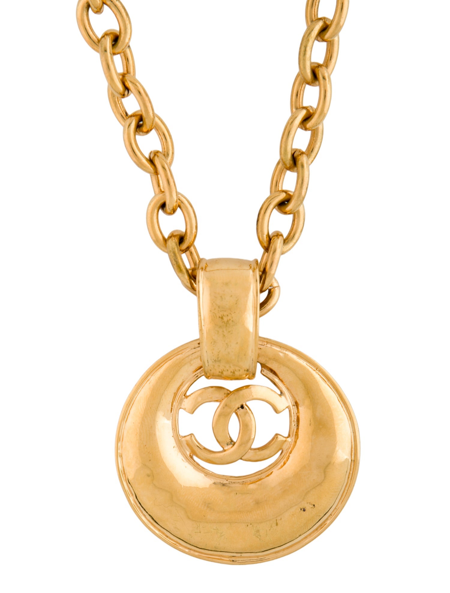 Chanel Vintage CC Pendant Necklace