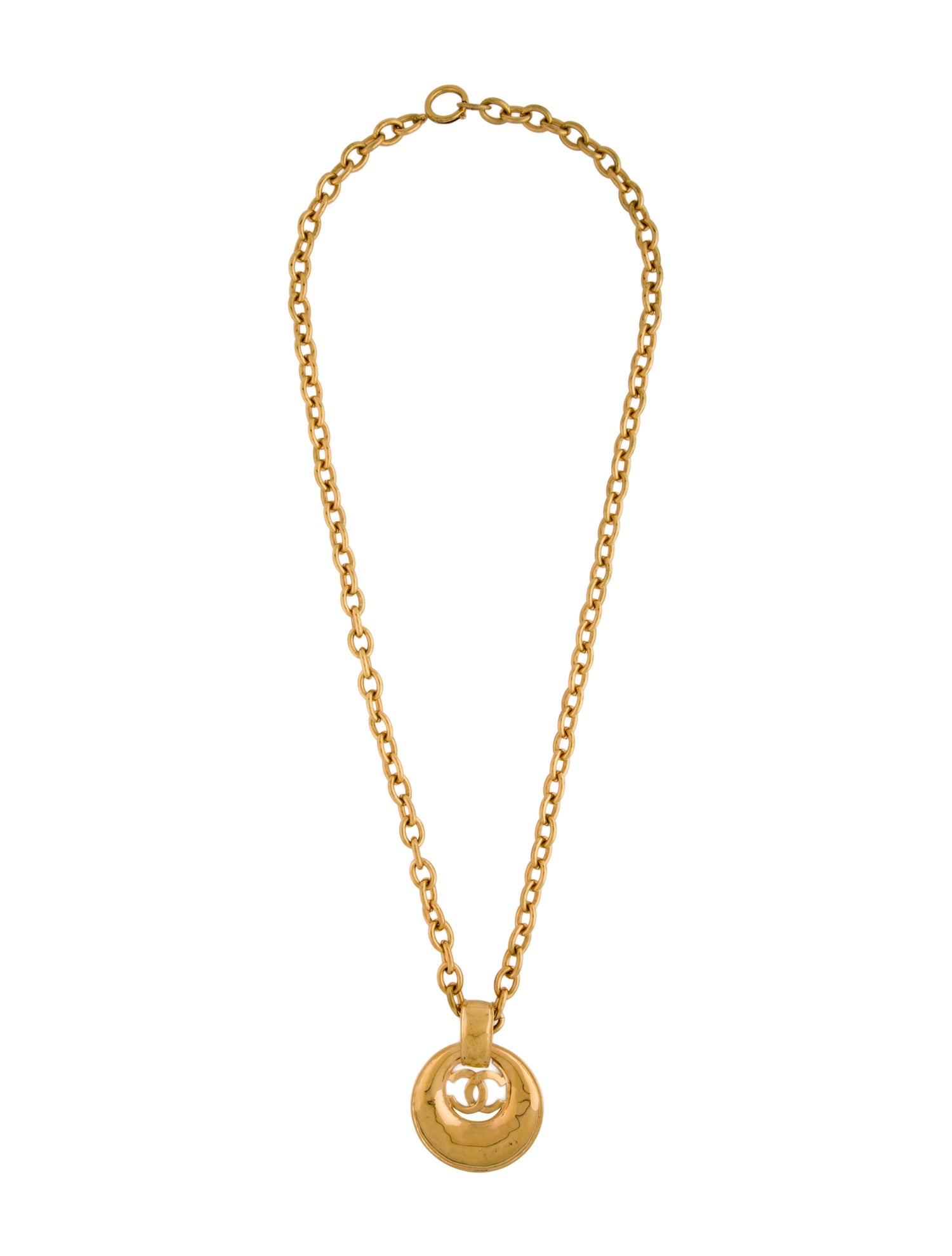 Chanel Vintage CC Pendant Necklace
