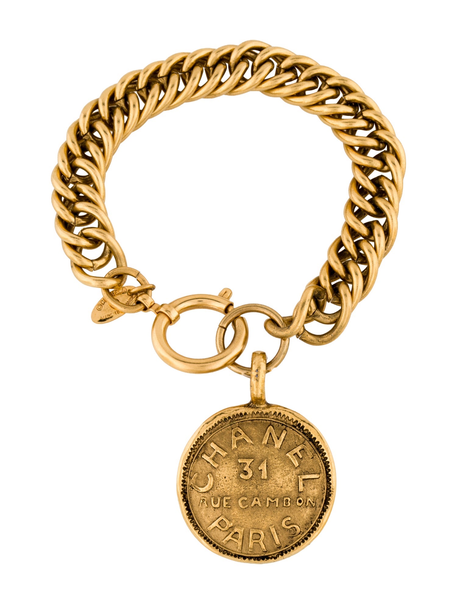 Chanel Vintage 31 Rue Cambon Charm Bracelet