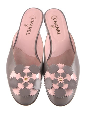 Chanel 2003 Interlocking CC Logo Mules
