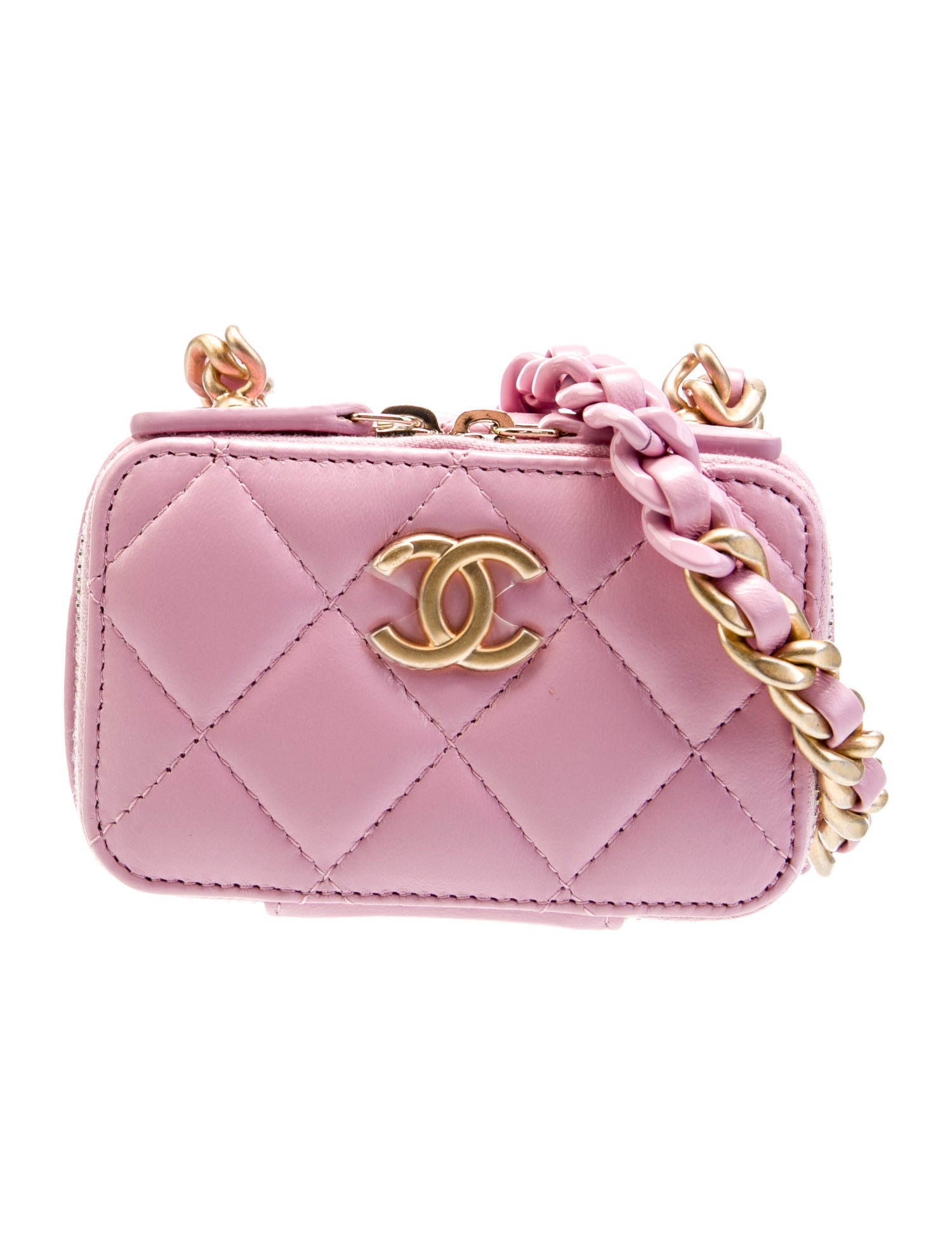 Chanel Lacquered Candy Chain Card Holder w/ Chain