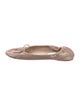 Chanel Interlocking CC Logo Suede Ballet Flats