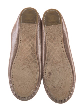 Chanel Interlocking CC Logo Suede Ballet Flats