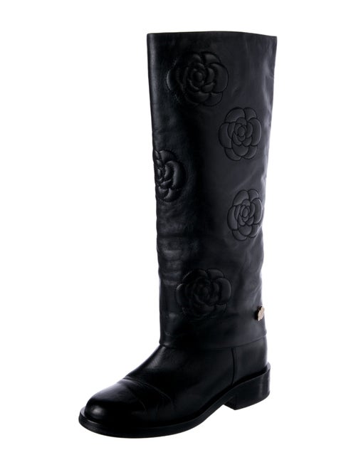 Chanel 2016 Interlocking CC Logo Riding Boots