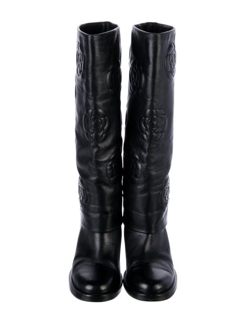 Chanel 2016 Interlocking CC Logo Riding Boots