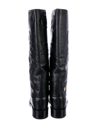 Chanel 2016 Interlocking CC Logo Riding Boots
