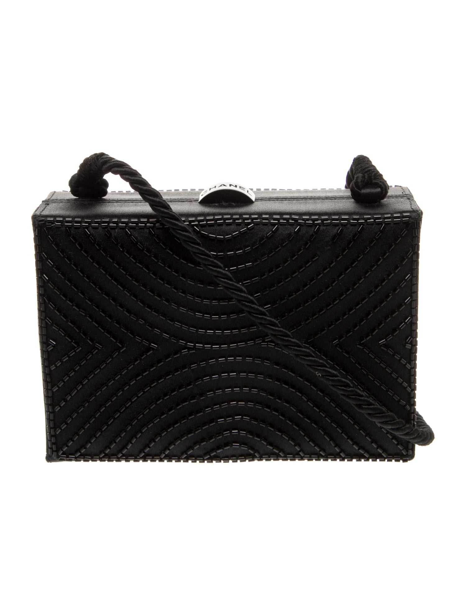 Chanel Satin Beaded Evening Bag