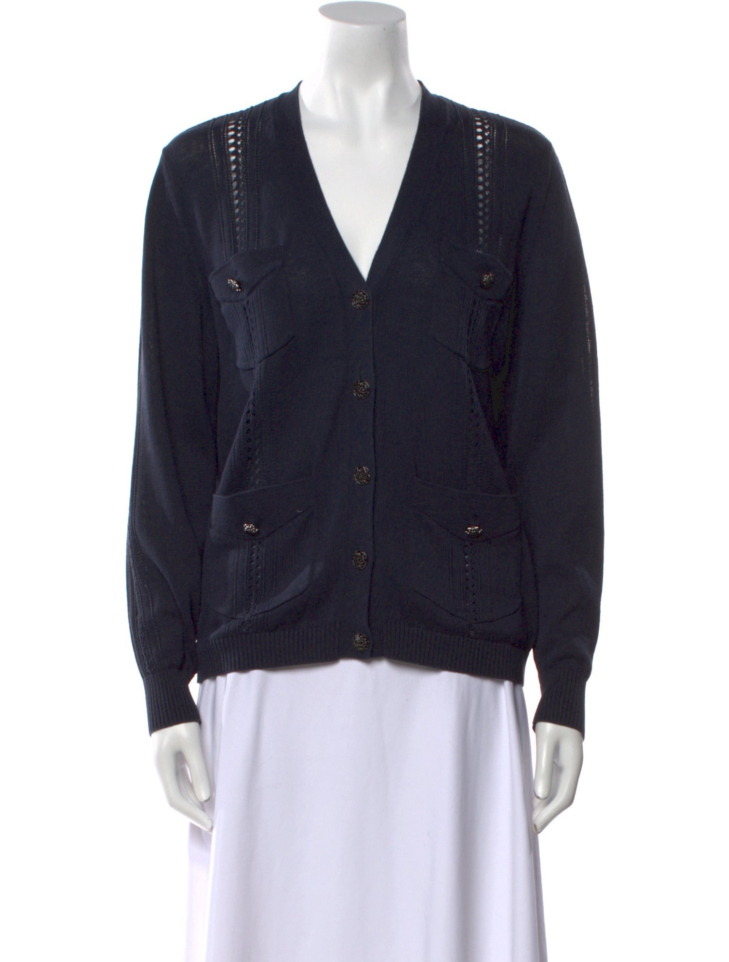 Chanel 2017 V-Neck Sweater