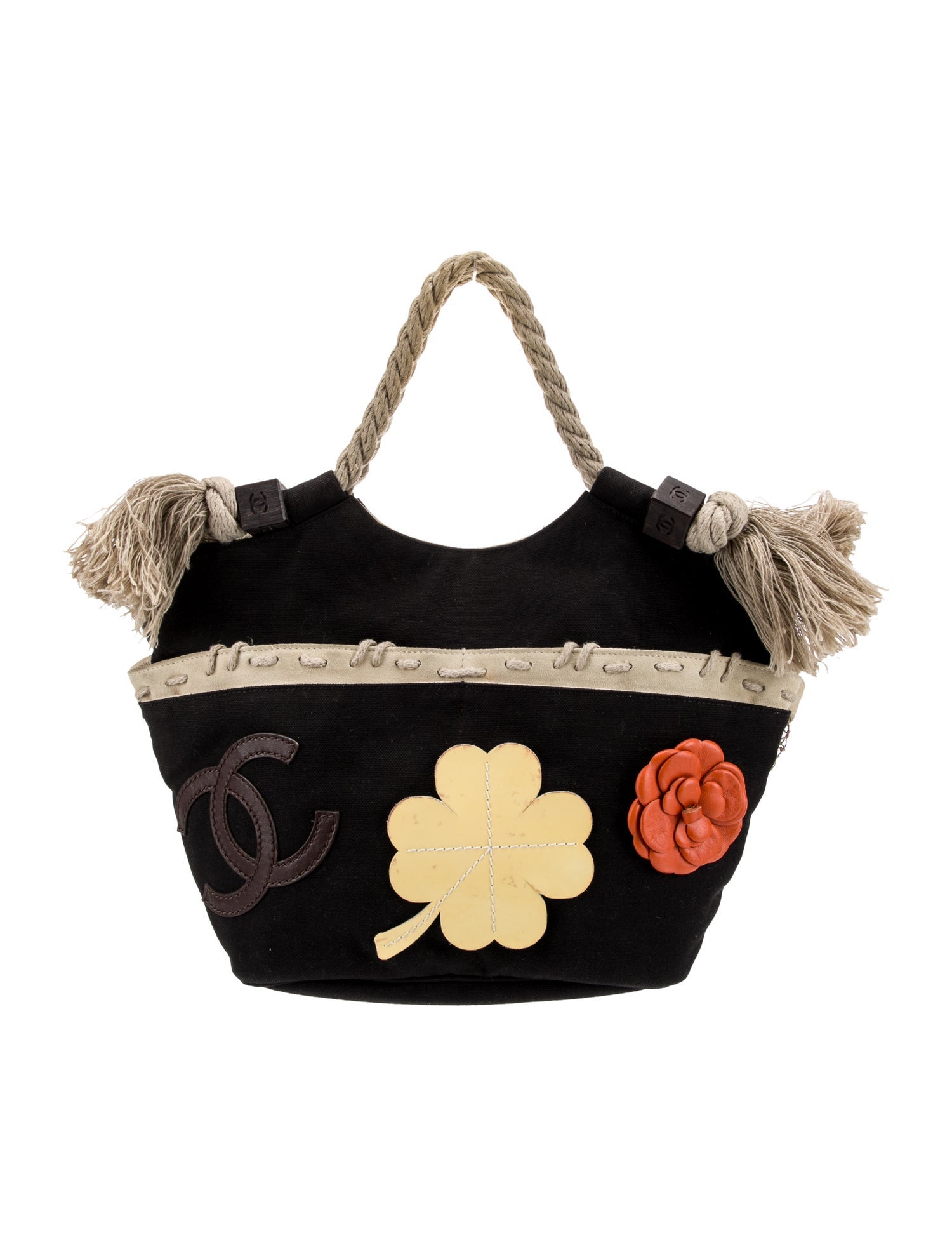 Chanel Camellia Rope Tote