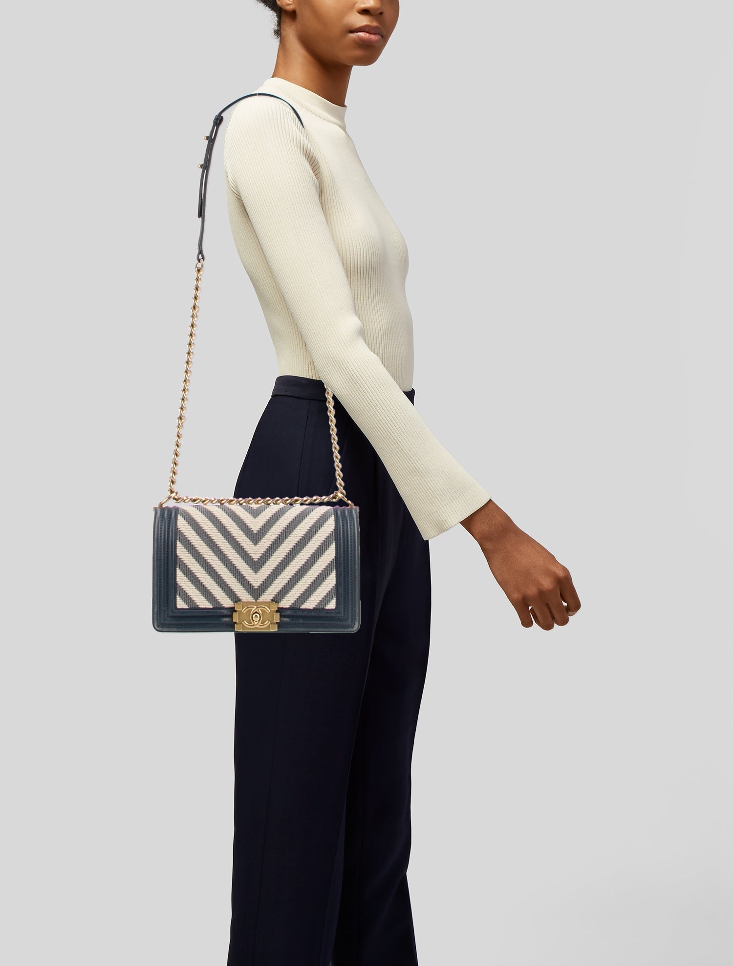 Chanel Medium Braided Boy Bag