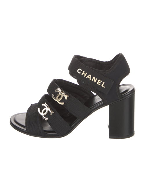 Chanel 2023 Interlocking CC Logo Sandals