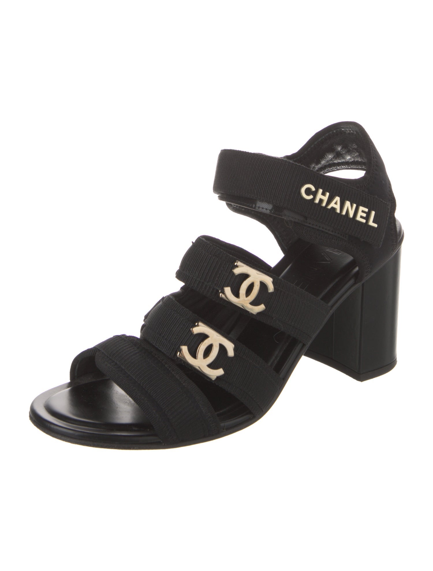 Chanel 2023 Interlocking CC Logo Sandals
