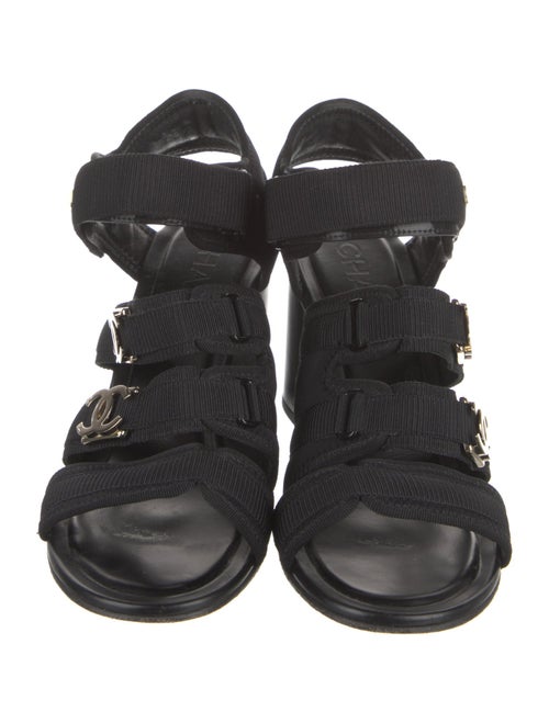 Chanel 2023 Interlocking CC Logo Sandals