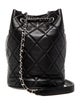 Chanel Quilted CC Drawstring Bucket Bag