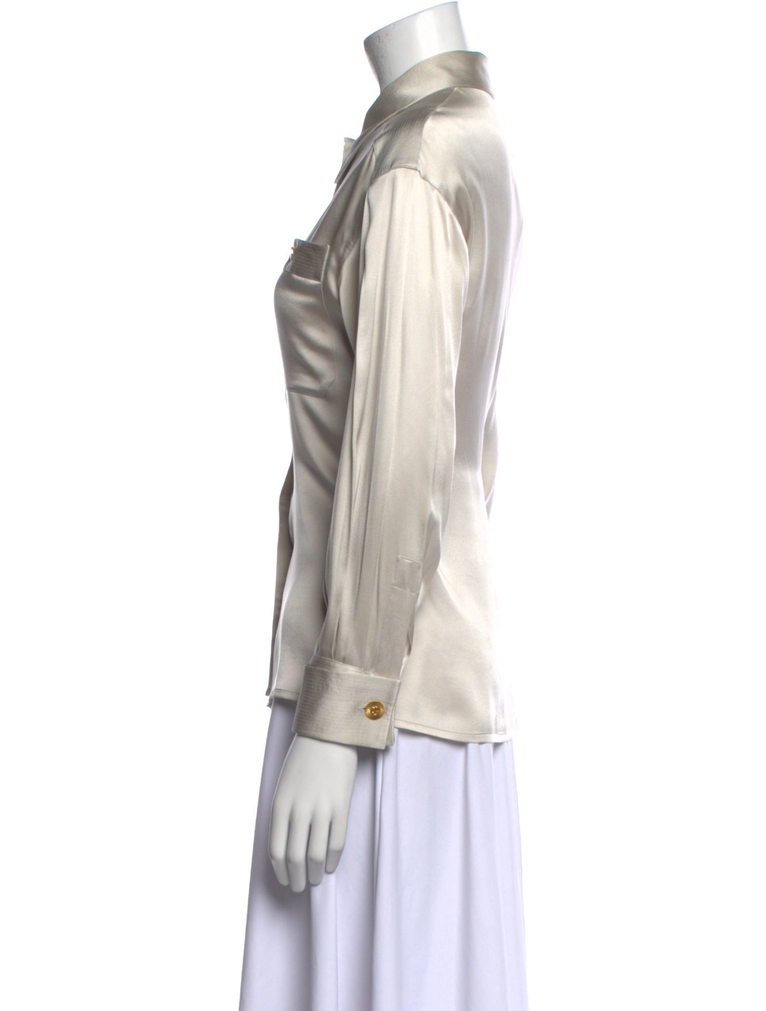 Chanel Vintage 1989 Button-Up Top