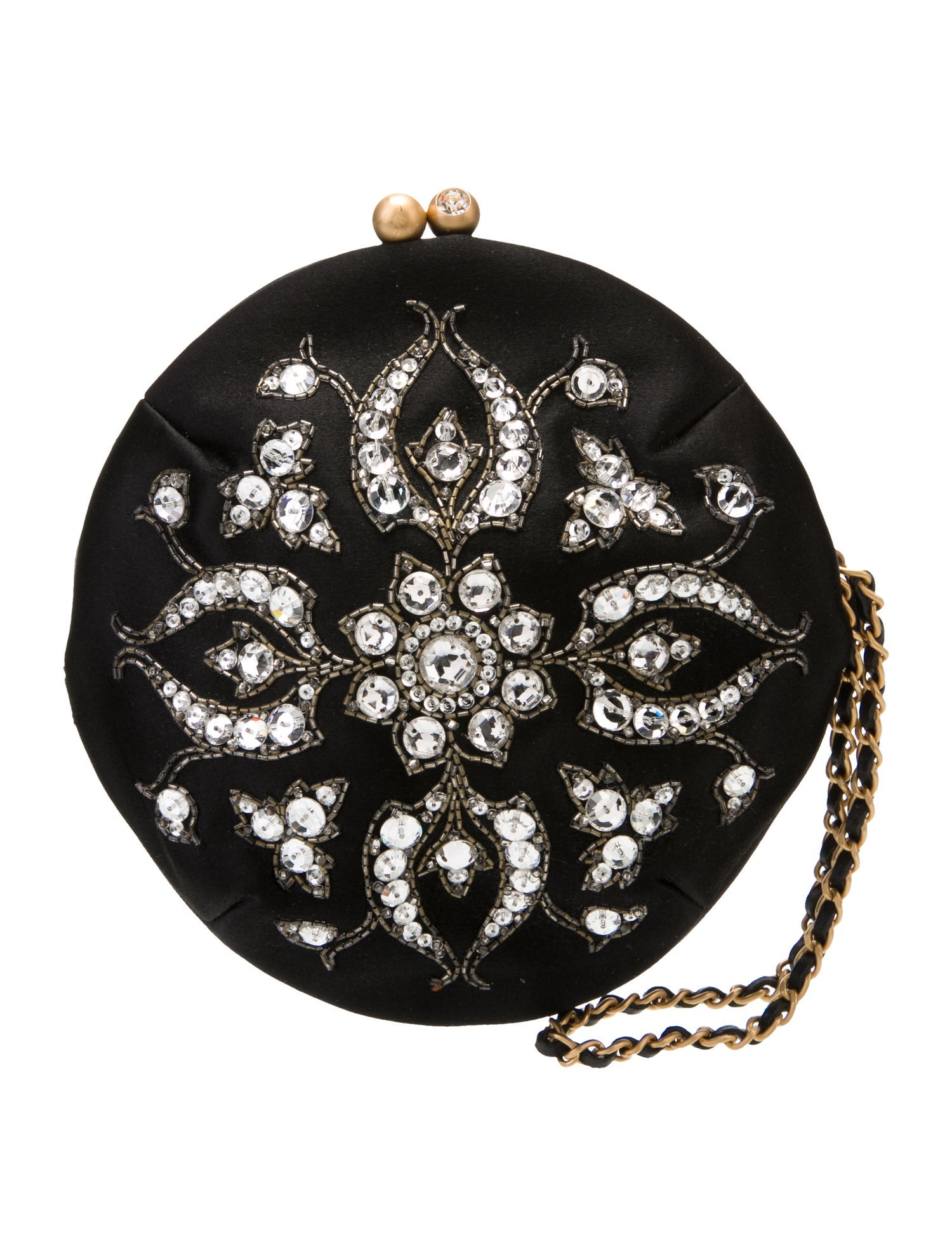 Chanel Embellished Satin Evening Bag