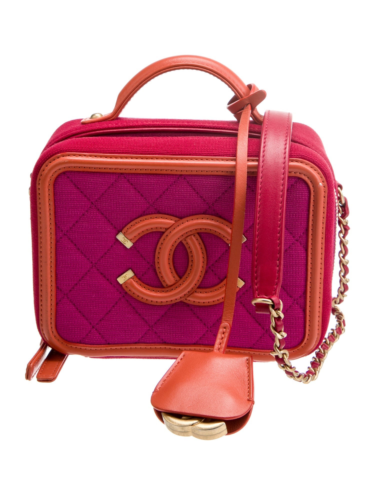 Chanel Small Jersey Filigree Vanity Case