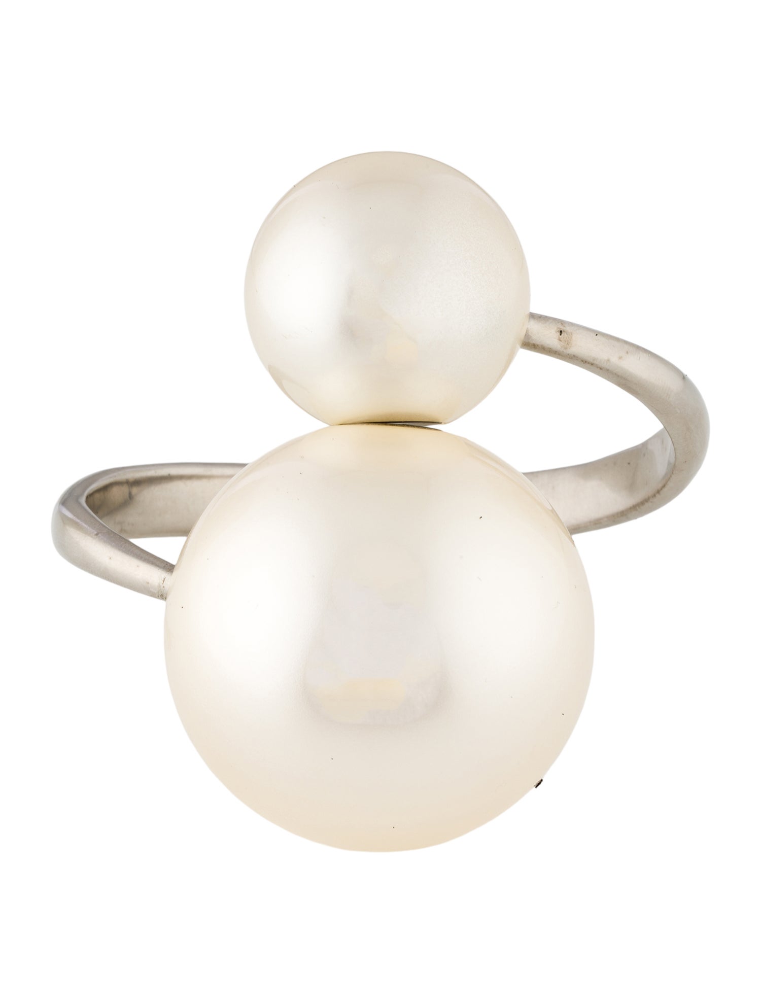 Chanel Faux Pearl Bypass Bracelet