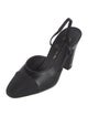 Chanel Interlocking CC Logo Lambskin Slingback Pumps