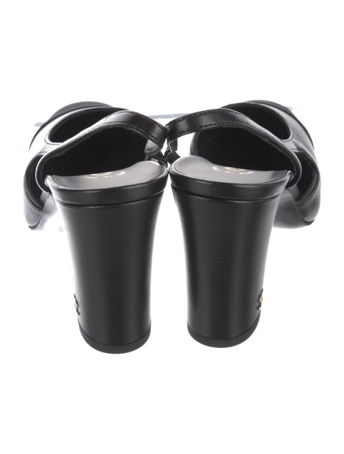 Chanel Interlocking CC Logo Lambskin Slingback Pumps