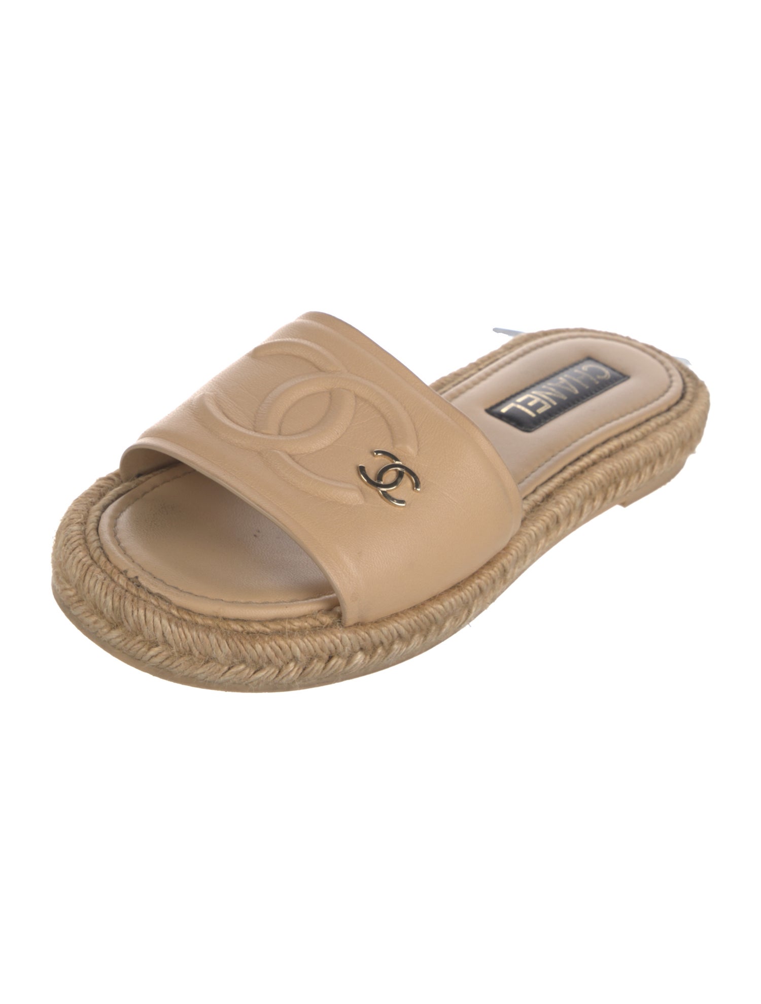 Chanel 2023 Interlocking CC Logo Espadrilles
